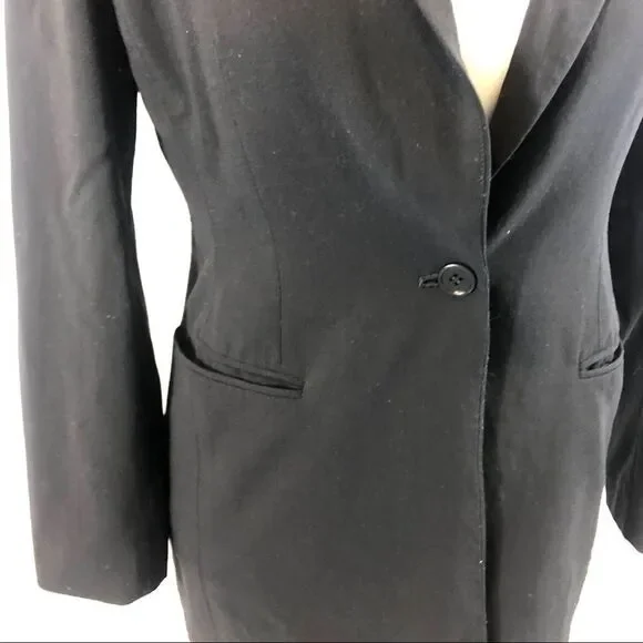 Ladies Emanuel Ungaro Black Single Button‎ Blazer 2
